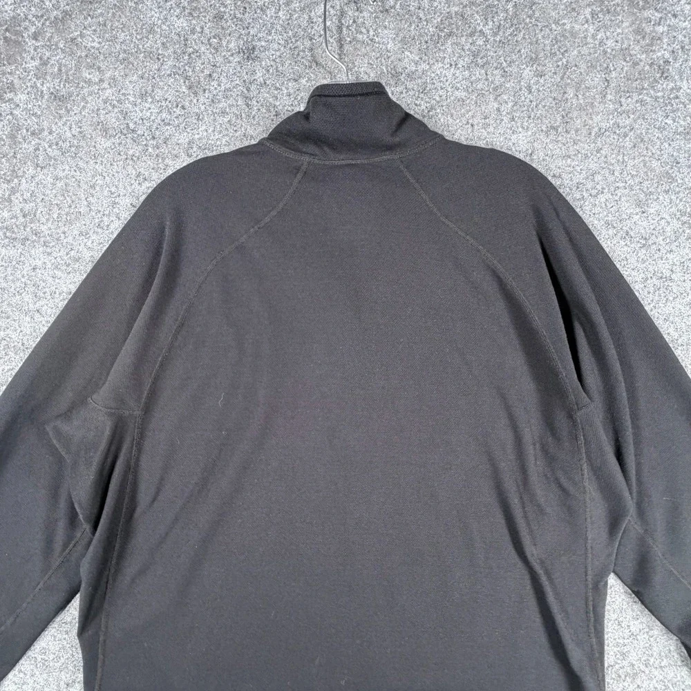 Patagonia Activewear Top Mens XL Black Capilene 3 Thermal Lightweight Zip-Neck‎
